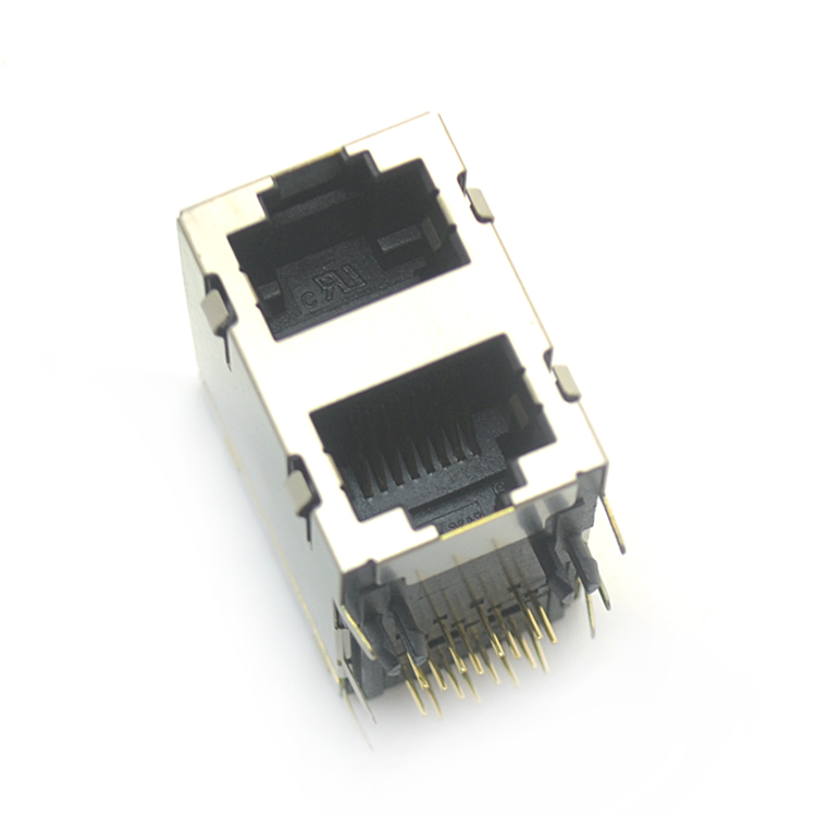 RJ45-8P8C 2x1 彎插